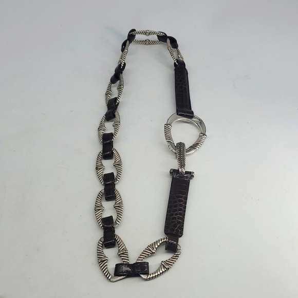 Brighton Leather Belt Brown - Picture 7 of 8